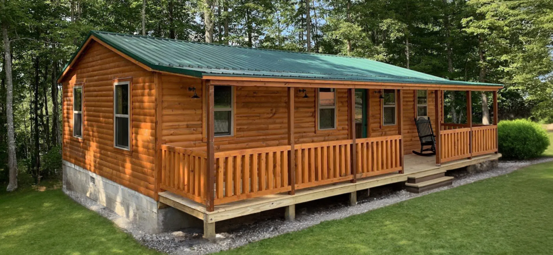 Pioneer modular home with wood siding